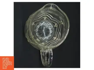 Glaskande med mønster (str. H. 15 cm. ø. 11 cm)