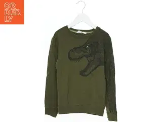 Grøn dinosaur sweatshirt til børn fra H&M (str. 140)