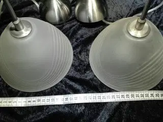 2 glas lamper/ kupler