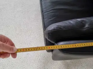 Sofa sort læder
