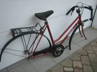 RETRO Stel til rød damecykel