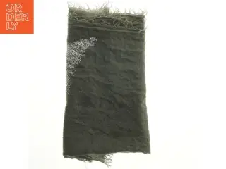 Mørkegrønt tæppe med palietter (str. 85. x, 200 cm)