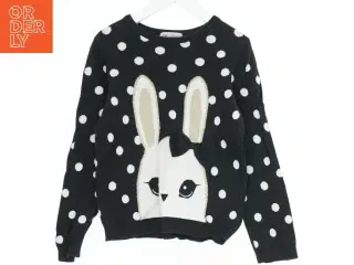 Børne sweatshirt med kaninmotiv fra H&M (str. 128)