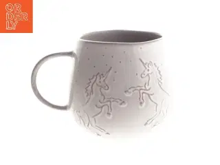 Keramikkrus med enhjørningmotiv (str. 8x9 cm)