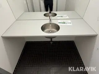 Bordplade med håndvask