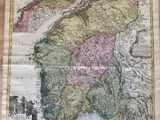 1700-tals kort over Norge
