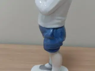 Figur porcelæn. Dreng med æbler 
