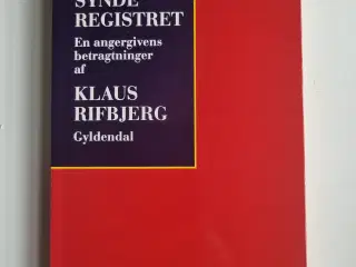 Klaus Rifbjerg: Synderegistret