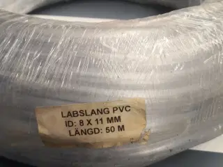 Klar pvc slange 8x11 længde 50 m.