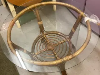 Bambusbord med glasplade