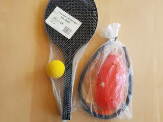 Tennis-sæt og luft/fod-pumpe