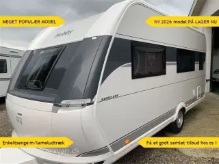 2026 - Hobby Excellent 460 SL   2026 NU PÅ LAGER. Enkeltsenge samt endekøkken og stort badeværelse. LAV VÆGT.