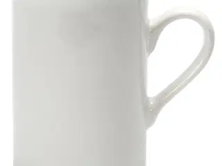 Elegant Hvidt Porcelænskrus - Sæt med 2 stk.