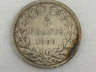 5 Francs France 1839