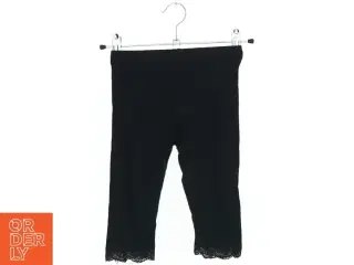Sort leggings med blondekant fra VRS (str. 116)
