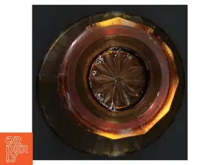 Ræv-farvet vase fra Fyns Glasværk (str. 14x9 cm)