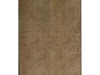 Vaskbar dørmåtte 120x180 cm brun