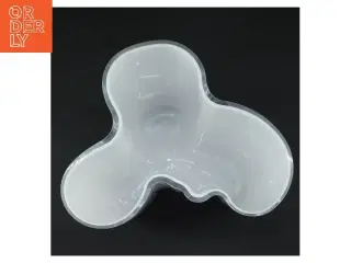 Hvid Alvar Aalto glasvase (str. 25,1x17 cm)