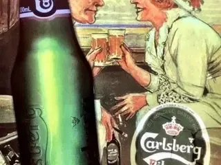 * Blik-skilt; Carlsberg