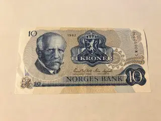10 Kroner Norge 1982