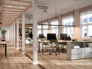 Fremtidens kontor skabt af fortidens materialer