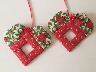 Hjerter syet i patchwork