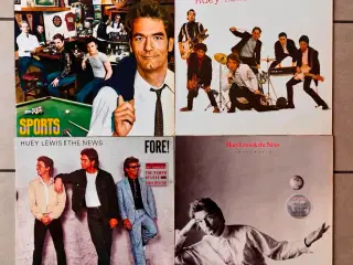 4x LP med Huey Lewis And The News