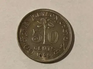 50 Cents Ceylon 1929
