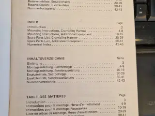 Instruktionsbog til Double Record smuldreharve