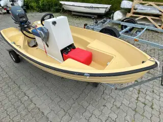 KMV WHIT Jolle med 15 hk Yamaha