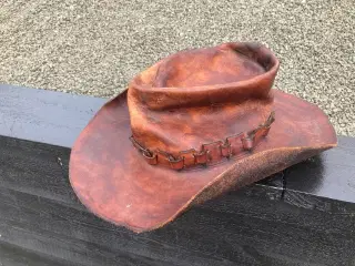Western hat i kernelæder 