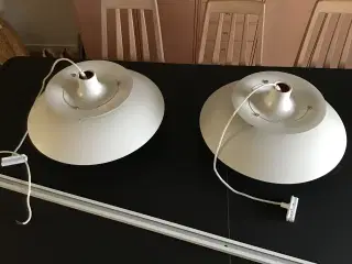  2stk PH 5 lamper med lysskinne