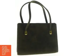 Vintage håndtaske i ruskind (str. 24 x 19 cm)