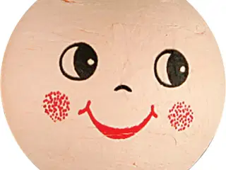 Vathoveder med Ansigtsudtryk - 5 stk. 40 mm