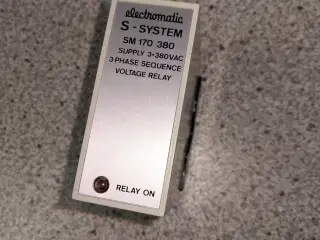 Fasebrudsrelæ Elektromatic SM170 380