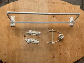 Håndklæde holder, toilet rulle holder med rose,