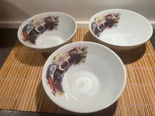 3 stk. Poul Pava "Original 5.000" skåle fra Aida