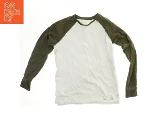 Langærmet T-shirt med kontrastærmer fra Next (str. 164)