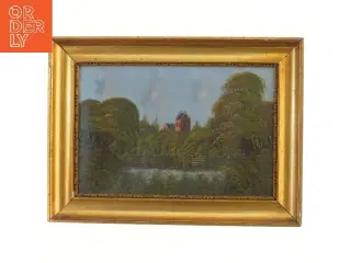 Maleri med gylden ramme (str. 34x46 cm)