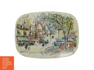 Vintage bordskåner med Paris motiv (str. 24 x 18 cm)