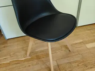 Spisestol sort 8stk
