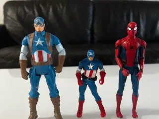 kapitonamerika og spiderman