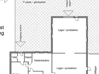 Lager/Produktionslokale evt. med tilhørende kontor