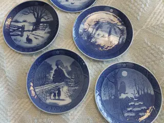 Juleplatter i Royal Copenhagen.