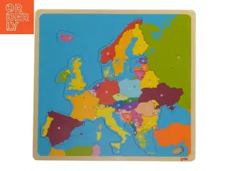 Puslespil over Europa fra goki (str. 32x30 cm)