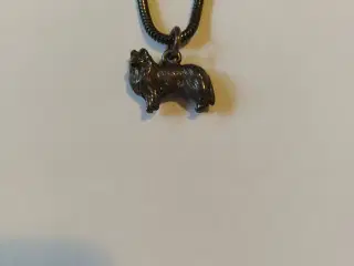 Unik Shetland Sheepdog halskæde 