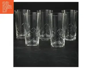 Sæt med 5 glas (str. 5 styk. ø. 5,5 cm. længde, 10 cm)