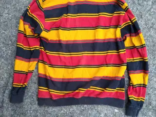sweater str. L,  rød/gul/sort