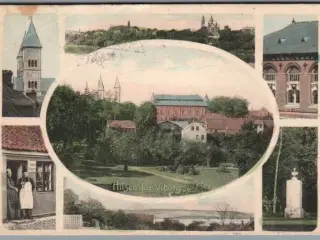 Hilsen fra Viborg - Postkort - Brugt- Fold !