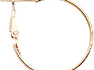 Forgyldte øreringe 25 mm - 8 stk. til stilfulde looks